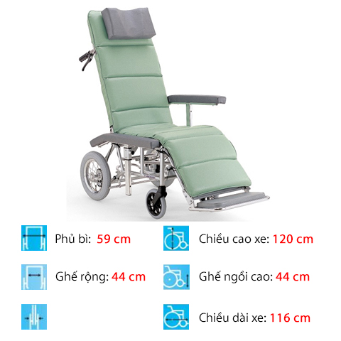 Xe Lăn Kawamura PR60 - full