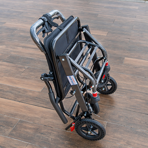 Xe đẩy người già gấp gọn khung nhôm 608 - full