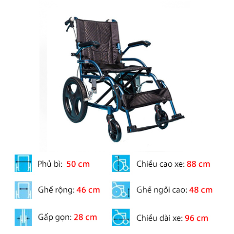xe lăn đẩy cho người già 863-16 thông số xe lăn đẩy cho người già 863-16 thông số