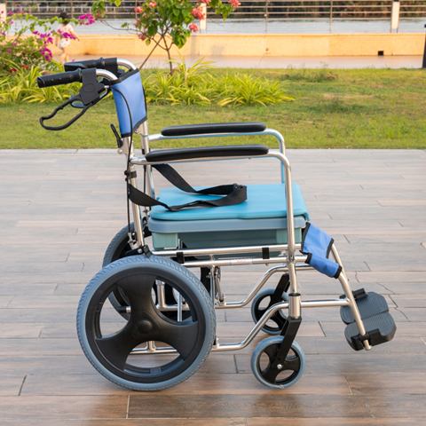 Xe lăn tắm 606 (tắm, đẩy, bô vệ sinh) - full