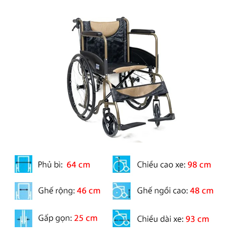 xe lăn bán chạy 809J - thông số